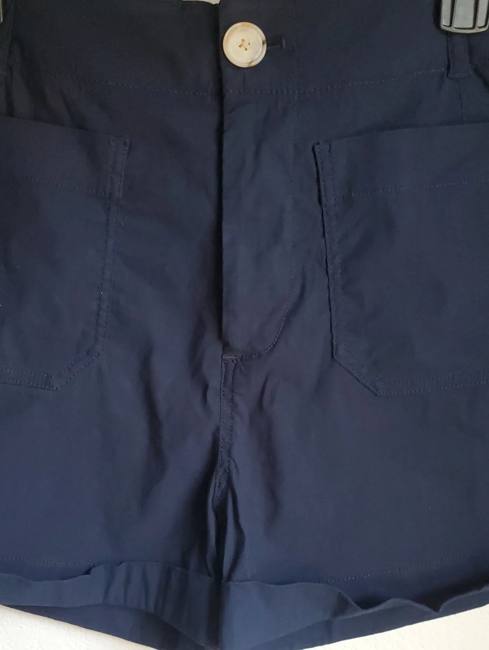NWOT By Anthropologie Colette High-Waist Shorts Size 28 Linen Cotton Blend
